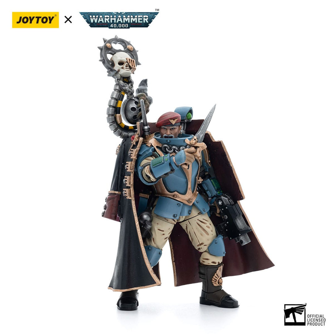 JoyToy Tempestor Prime 55th Kappic Eagles Warhammer 40K Astra Militarum Tempestus Scions 1/18 Scale Action Figure