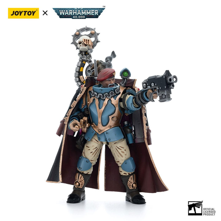JoyToy Tempestor Prime 55th Kappic Eagles Warhammer 40K Astra Militarum Tempestus Scions 1/18 Scale Action Figure