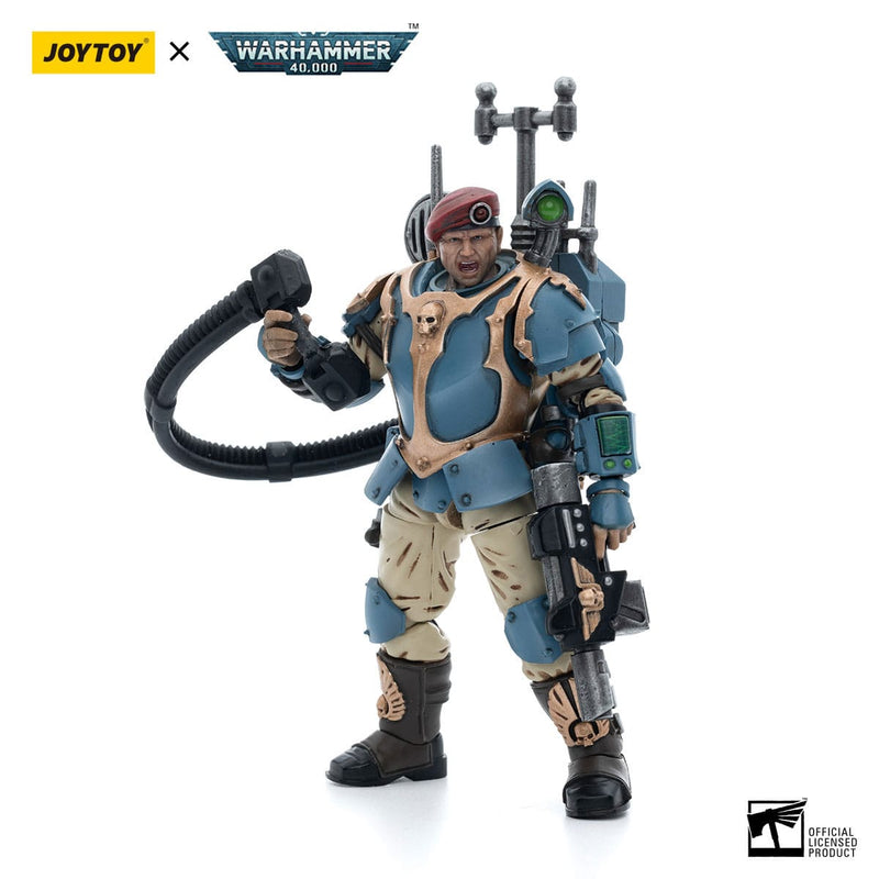JoyToy Vox Operator (55th Kappic Eagles) Warhammer 40K 1/18 Scale Action Figure, rear view