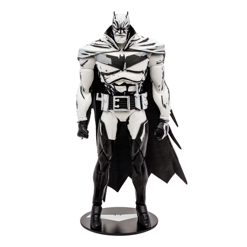 McFarlane DC Multiverse Batman (Batman: White Knight) Line Art 7" Action Figure, close-up detail