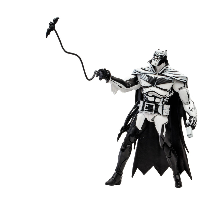 McFarlane DC Multiverse Batman (Batman: White Knight) Line Art 7" Action Figure, rear view