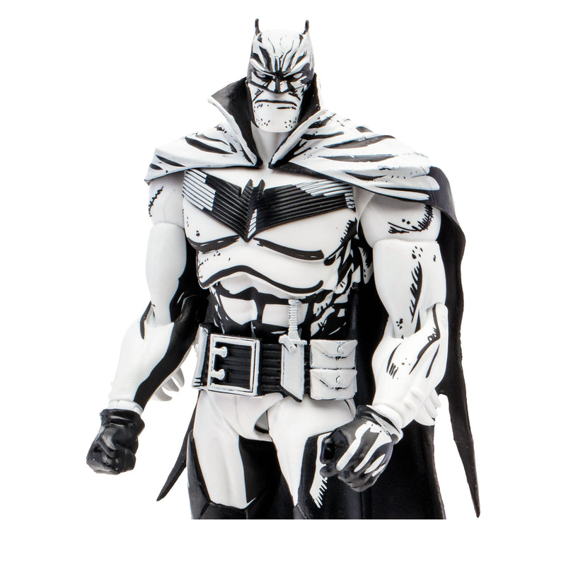 McFarlane DC Multiverse Batman (Batman: White Knight) Line Art 7" Action Figure, packaging shot