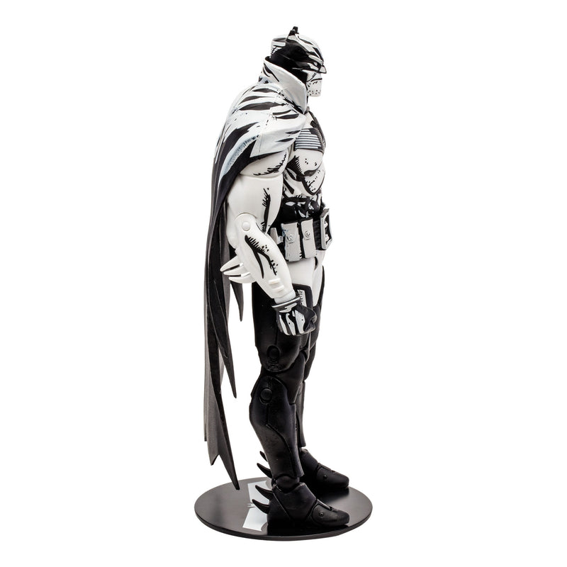 McFarlane DC Multiverse Batman (Batman: White Knight) Line Art 7" Action Figure, in display