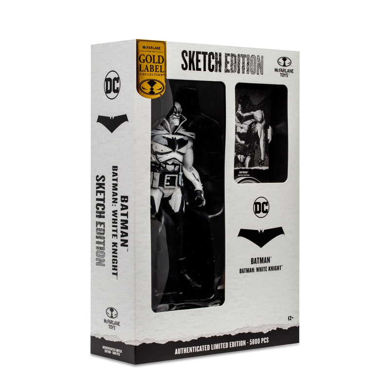 McFarlane DC Multiverse Batman (Batman: White Knight) Line Art 7" Action Figure, showing reverse
