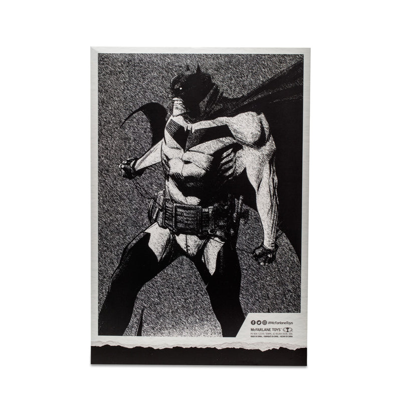 McFarlane DC Multiverse Batman (Batman: White Knight) Line Art 7" Action Figure, side angle