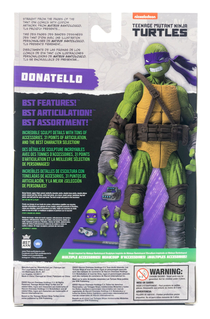 Teenage Mutant Ninja Turtles BST AXN Comic Heroes Donatello Action Figure : PRE-ORDER ETA MAY