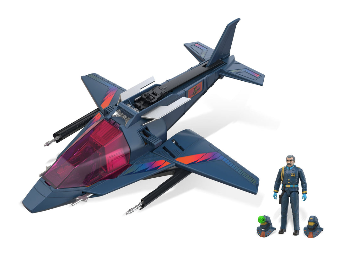M.A.S.K. High Tech Helicopter Vehicle with Miles “Wolf” Mayhem Action Figure