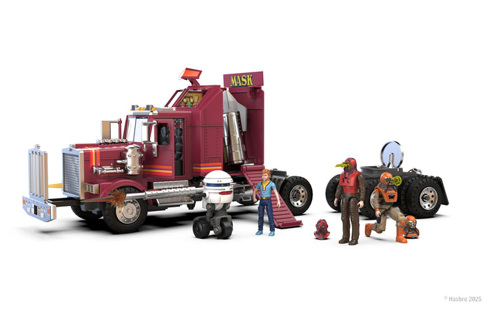 M.A.S.K. Mobile Defense Unit Vehicle with Matt Tracker, Bruce Sato, Scott Trakker, & T-Bob Action Figures