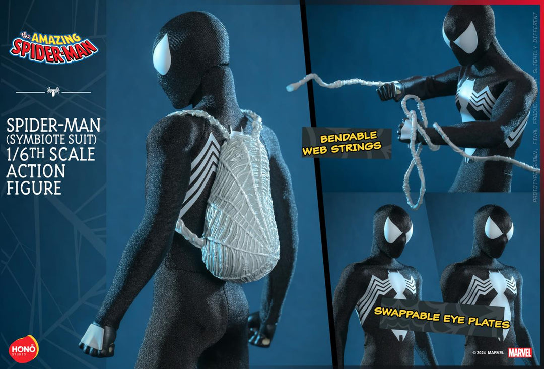 Hot Toys Hono Studio Marvel Spider Man Symbiote Suit 1/6th Scale Action Figure