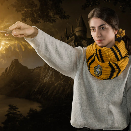 Hufflepuff Infinity Scarf, alternate view