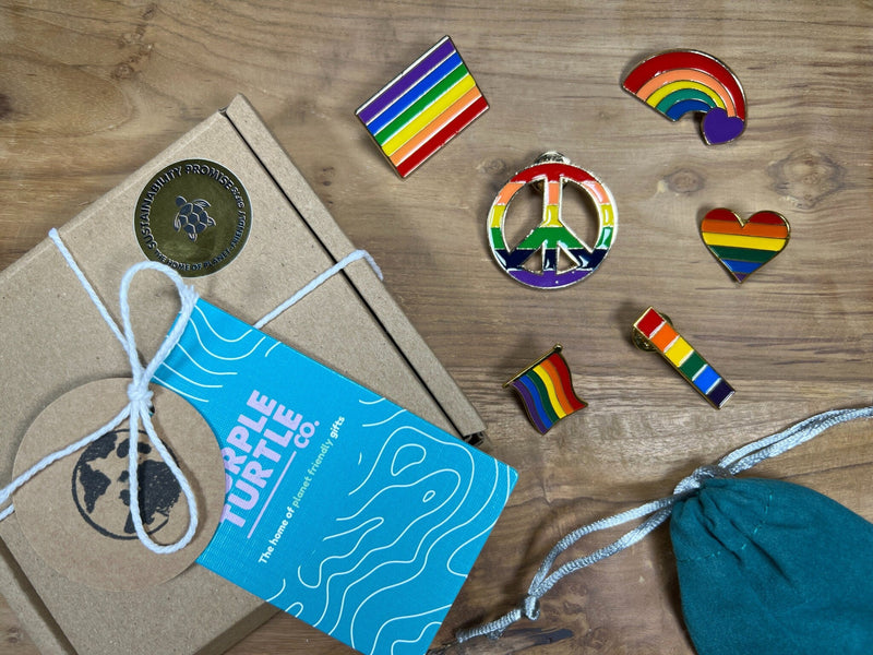 Rainbow Pride Badges Gift Set, alternate view