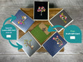 Mushroom Plant Stakes Gift Set, rear view
