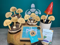 Mushroom Plant Stakes Gift Set collectible from Purple Turtle Co