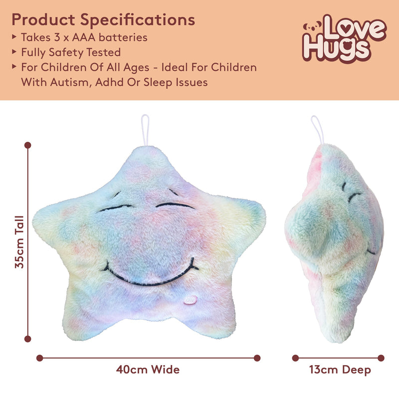 Sensory Star Musical Light Up Toy, side angle