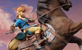 First4Figures The Legend Of Zelda: Breath Of The Wild (Link On Horseback) RESIN Statue - Image 3