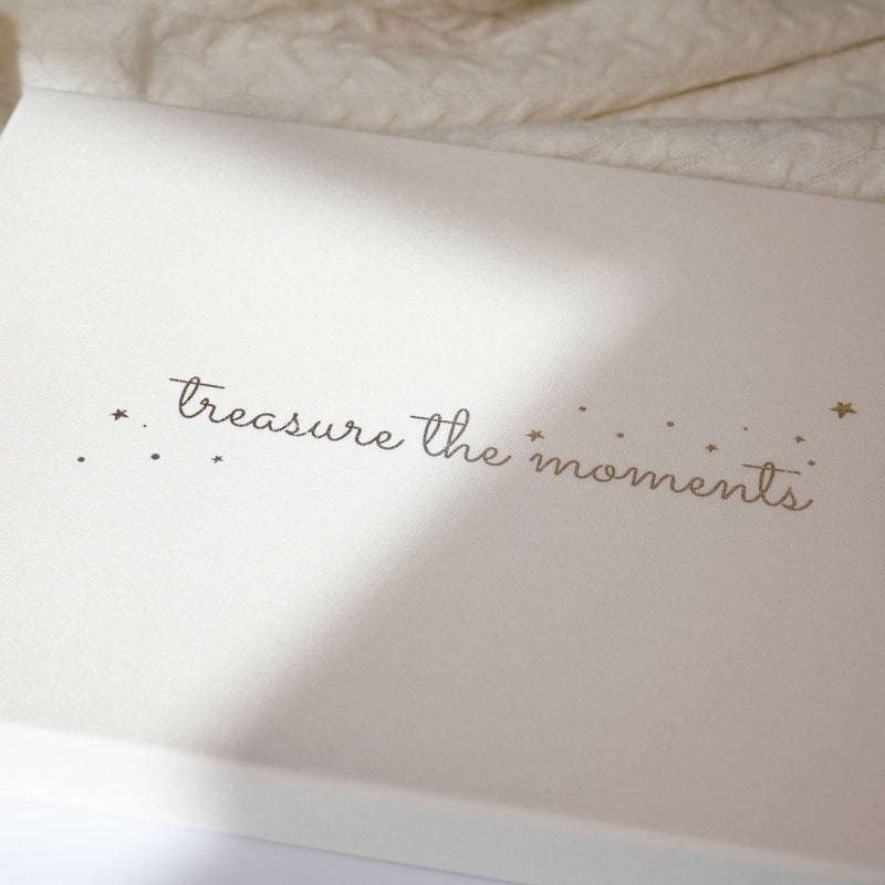 LUXURY BABY MEMORY BOOK, in display