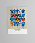 Ipswich Town FC Shirts - A2 Limited Edition Prints, alternate view