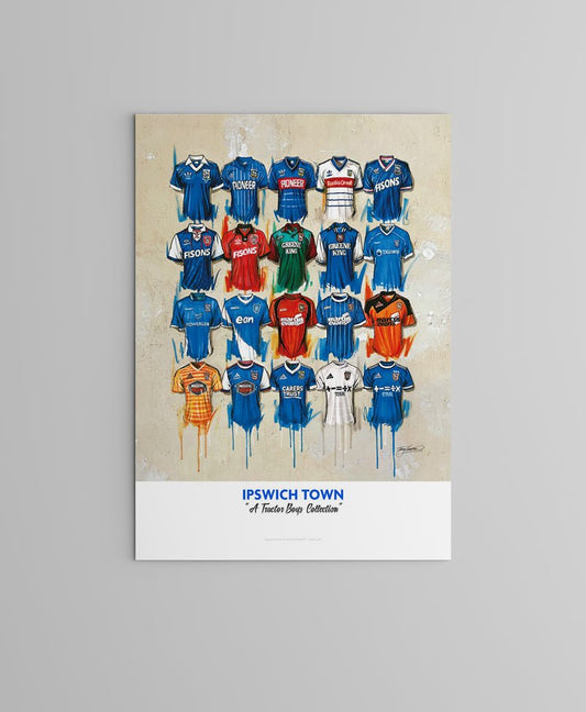 Ipswich Town FC Shirts - A2 Limited Edition Prints, alternate view