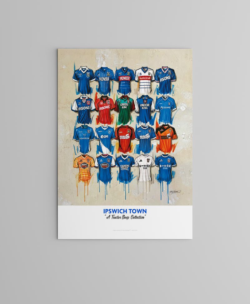 Ipswich Town FC Shirts - A2 Limited Edition Prints, alternate view