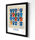 Ipswich Town FC Shirts A3 collectible from Terry Kneeshaw Art