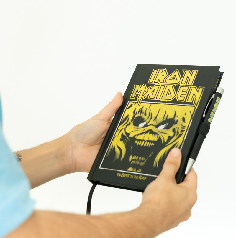 Iron Maiden Premium A5 Notebook with Projector Pen packaging view