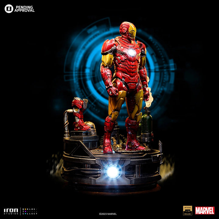 Iron Studios Iron Man Unleashed Iron Man Deluxe 1/10 Art Scale Limited Edition Statue