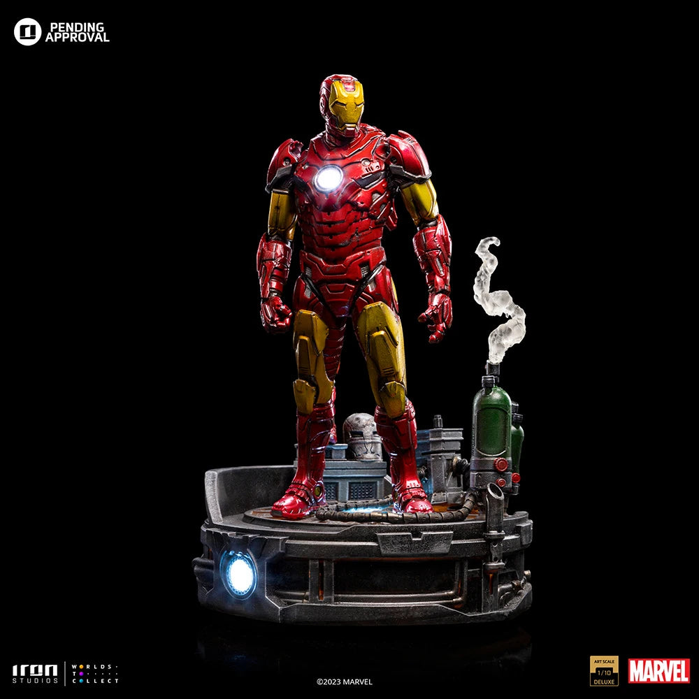 Iron Studios Iron Man Unleashed Iron Man Deluxe 1/10 Art Scale Limited Edition Statue