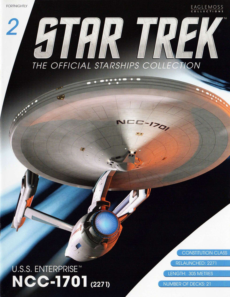 U.S.S. Enterprise NCC-1701 (2271) Refit TMP Model Diecast Ship (Eaglemoss / Star Trek) Boxed 2021 Wave 3 Edit, packaging shot