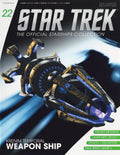 Krenim Temporal Weapon Starship Model Die Cast Ship (Eaglemoss / Star Trek), size reference