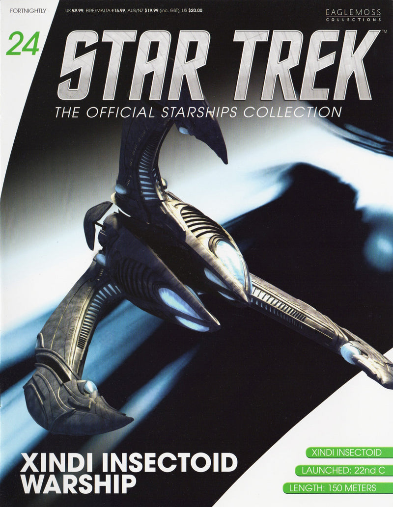 Xindi Insectoid Warship Model Die Cast Ship (Eaglemoss / Star Trek), additional view