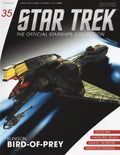 22nd Century Klingon Bird-of-Prey Starship Die Cast Model (Star Trek), in display