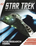 Professor Gegen's Voth Research Vessel Starship Die-Cast Model (Eaglemoss / Star Trek), in display