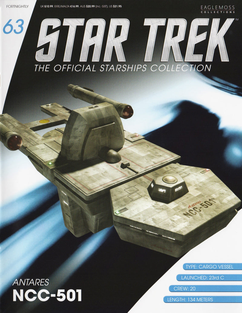 Antares NCC-501 Starship Die-Cast Model (Eaglemoss / Star Trek), size reference