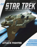 Federation Attack Fighter Model Diecast Ship STDC068 (Eaglemoss / Star Trek), in display