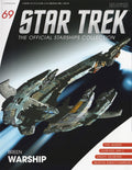 Breen Warship Starship Die-Cast Model (Eaglemoss / Star Trek), in display