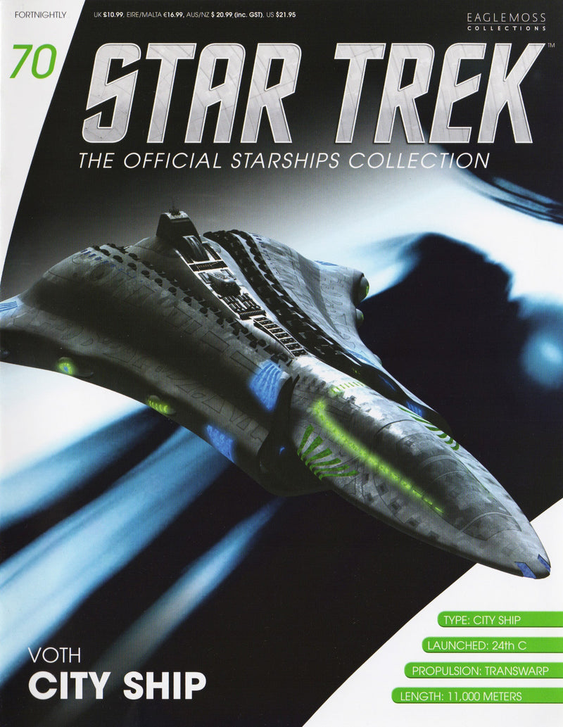 Voth City Model Die Cast Ship Star Trek (Eaglemoss / Star Trek), packaging shot