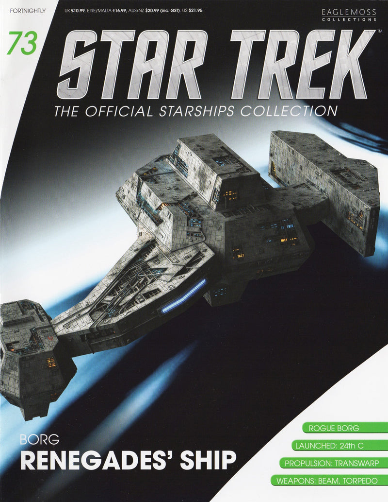 Renegade Borg Vessel Starship Die-Cast Model (Eaglemoss / Star Trek), additional view