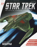 Romulan Shuttle Star Trek Diecast Model Ship (Eaglemoss / Star Trek), in display