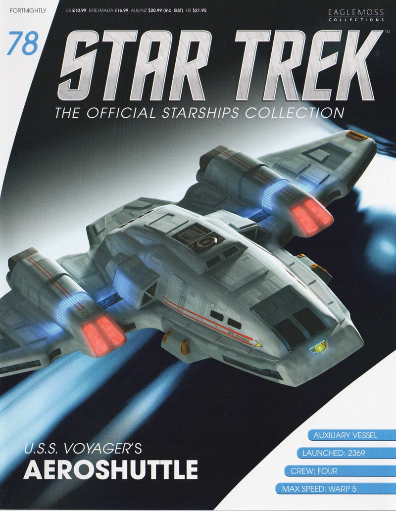 U.S.S. Voyager's Aeroshuttle Diecast Model Ship (Star Trek / Eaglemoss), additional view