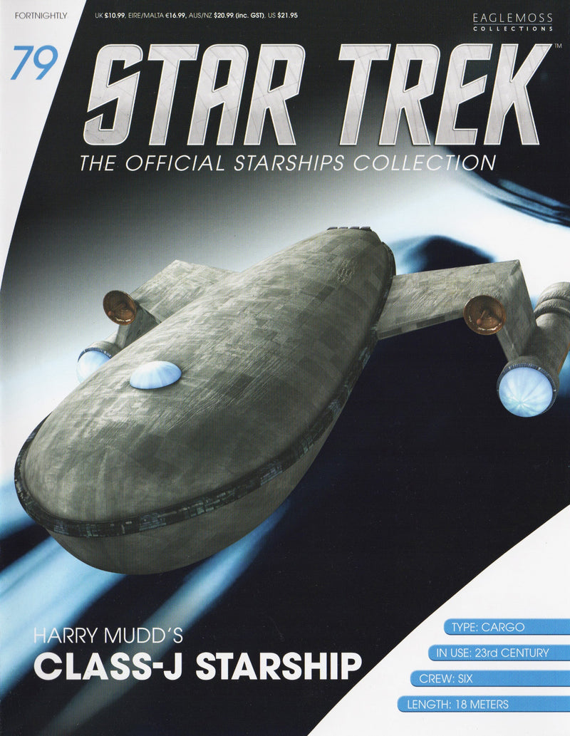 Harry Mudd's Class-J Starship Die-Cast Model (Eaglemoss / Star Trek), size reference