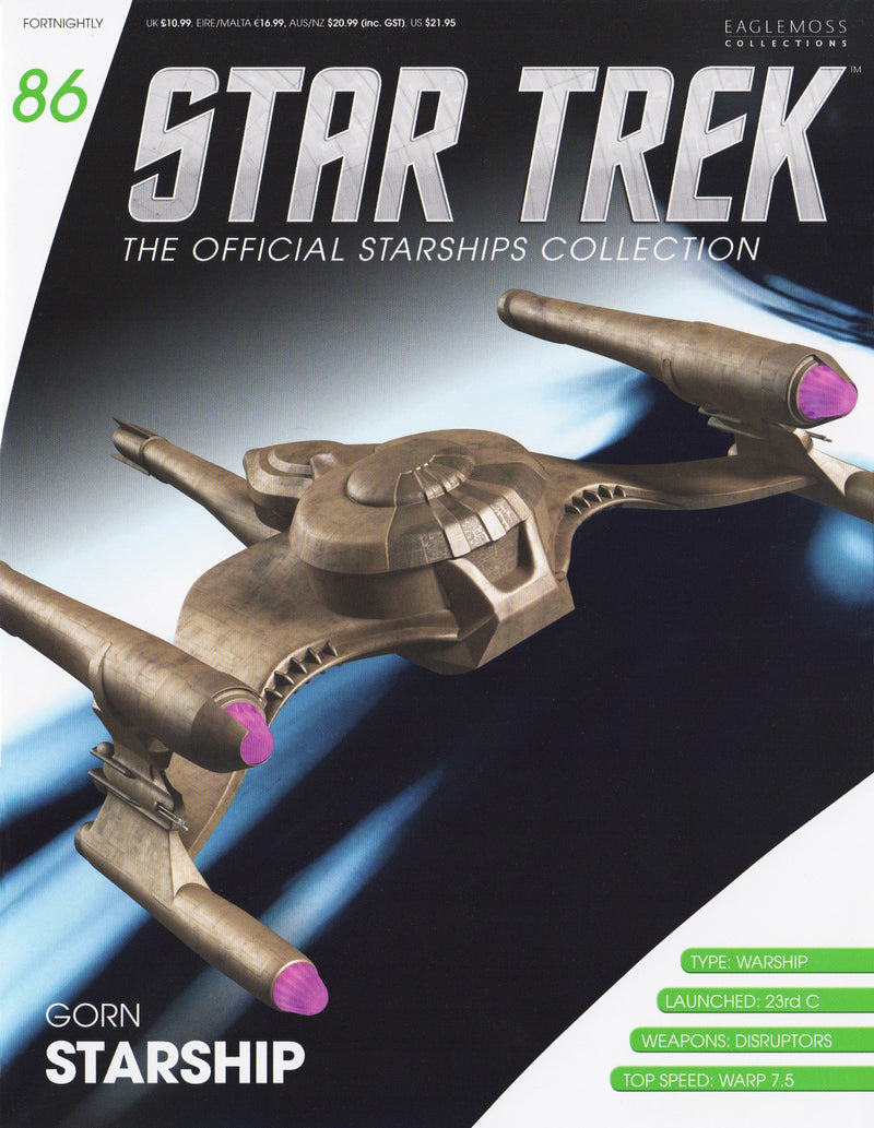 Gorn Starship Star Trek Diecast (Eaglemoss / Star Trek), size reference
