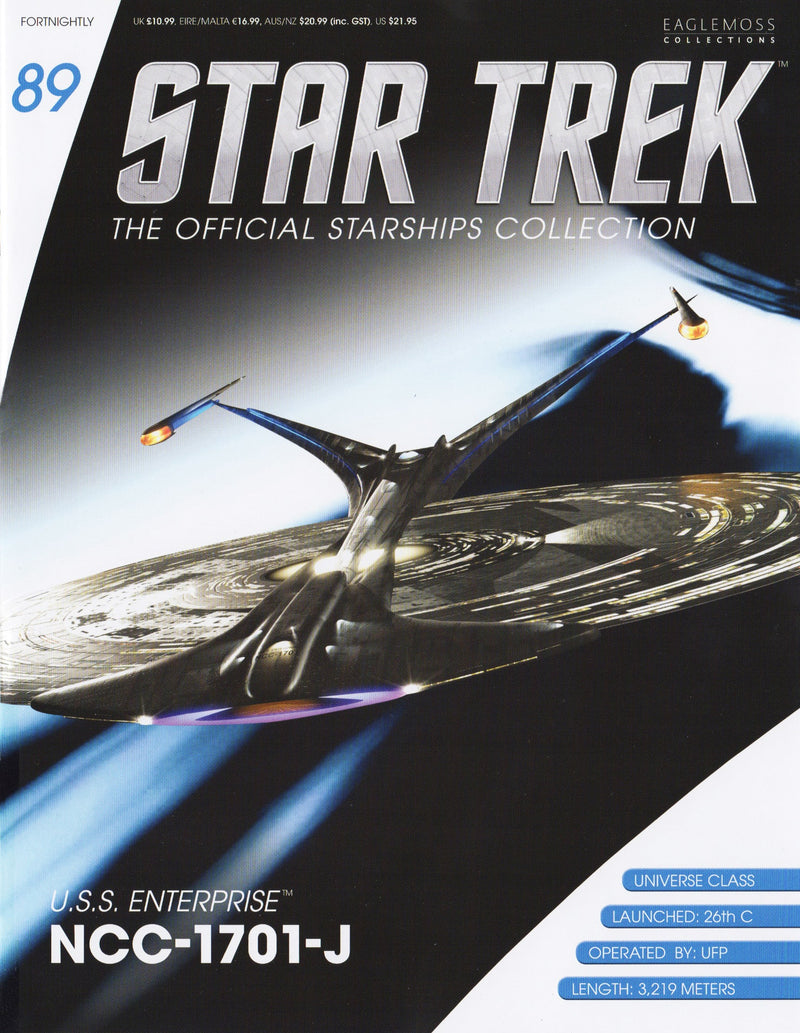 U.S.S. Enterprise NCC-1701-J Starship Die-Cast Model (Eaglemoss / Star Trek), size reference