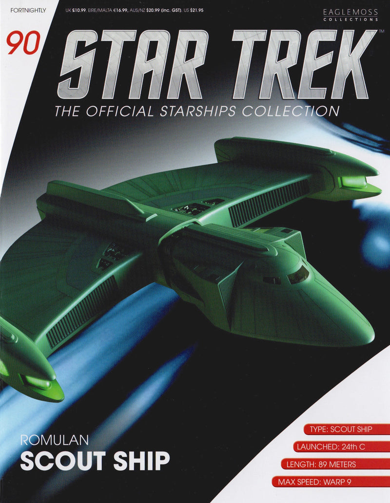 Romulan Scout Die-Cast Model (Eaglemoss / Star Trek), size reference