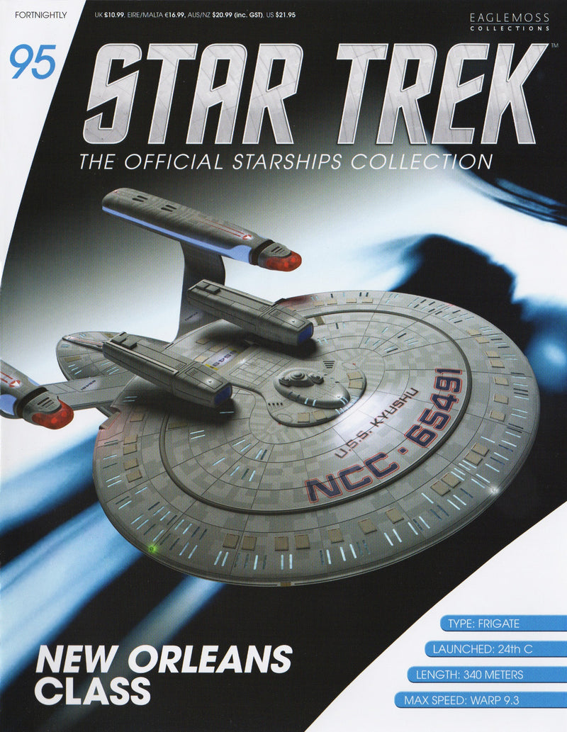 U.S.S. Kyushu (New Orleans Class) Model Die Cast Ship STDC095 (Eaglemoss / Star Trek), additional view