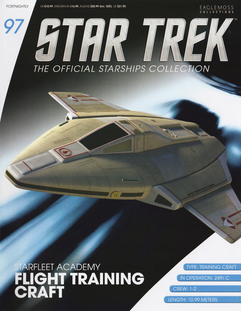 Starfleet Academy Flight Training Craft Die-Cast Model (Eaglemoss / Star Trek), size reference