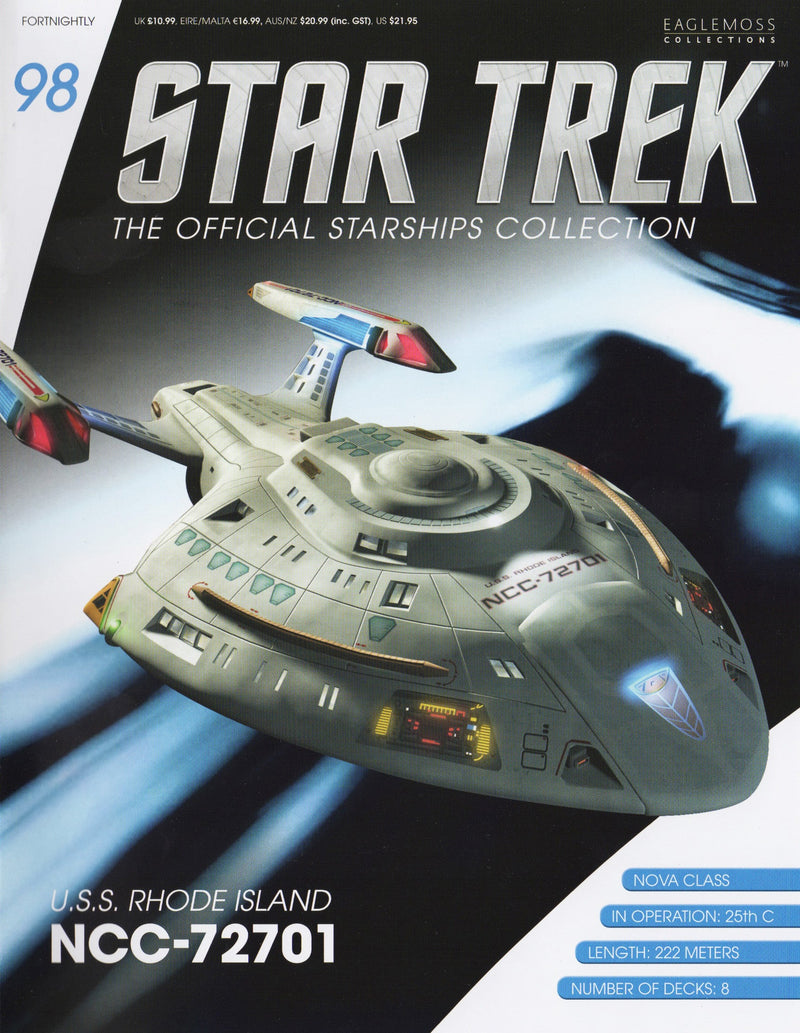 U.S.S. Rhode Island NCC-72701 Ship Die-Cast Model STDC98 (Eaglemoss / Star Trek), additional view