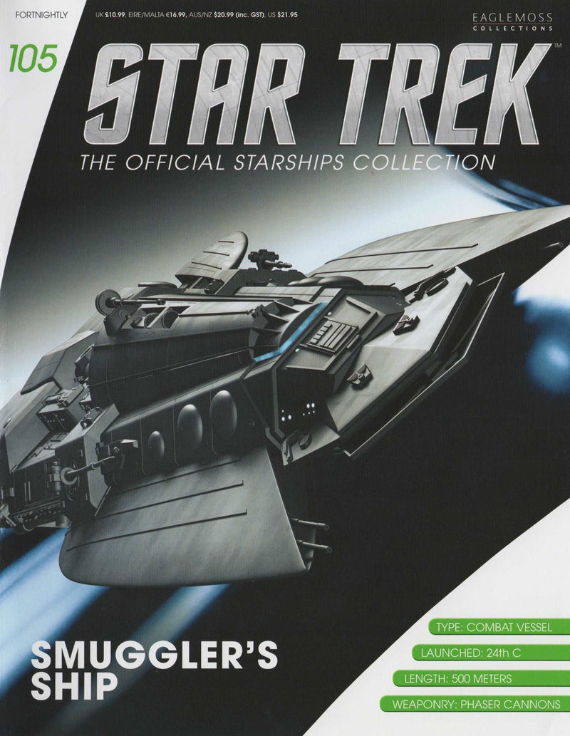Smuggler's Ship Die-Cast Model (Eaglemoss / Star Trek), size reference