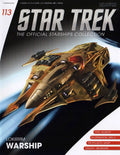 Lokirrim Warship Model Die Cast Ship (Eaglemoss / Star Trek), in display