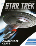 Challenger Class Starship Model Die Cast Ship (Star Trek), in display