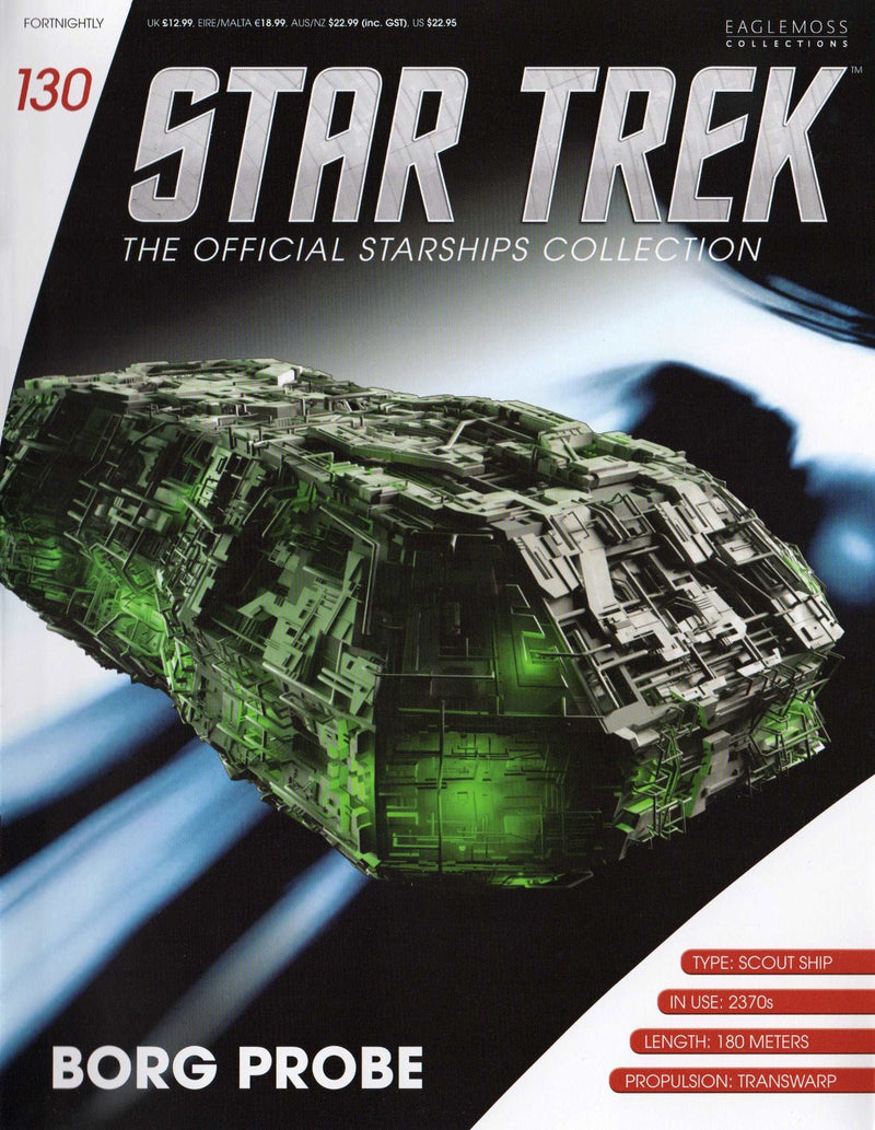 Borg Probe Model Die Cast Ship (Eaglemoss / Star Trek), packaging shot